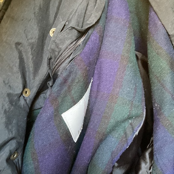 London fog black removable liner hooded coat. - Picture 6 of 15